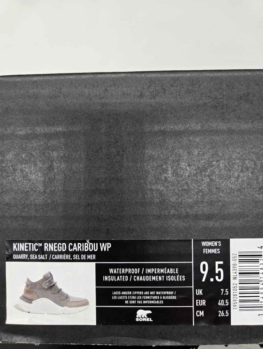 Sorel Women's Kinetic Rnegd Caribou Insulated Boots Shoes Size 9.5 New - Picture 8 of 8